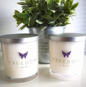 Help to end slavery with our hand poured soy candles!