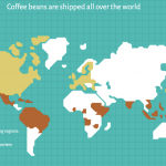 coffee export map