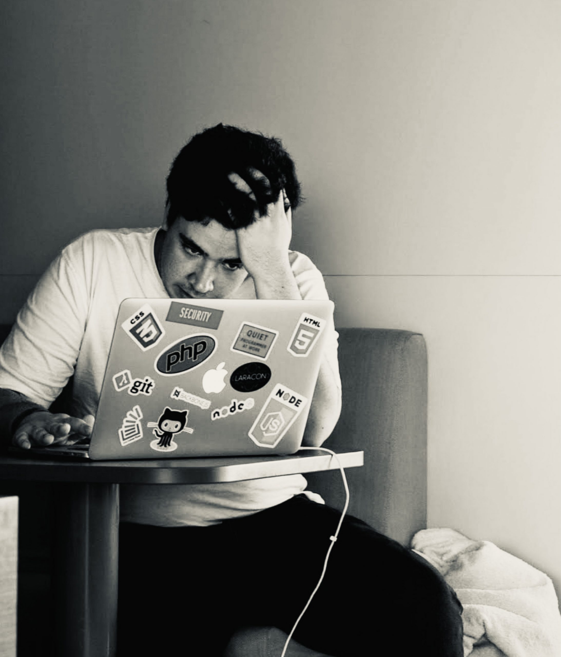 Boy on computer