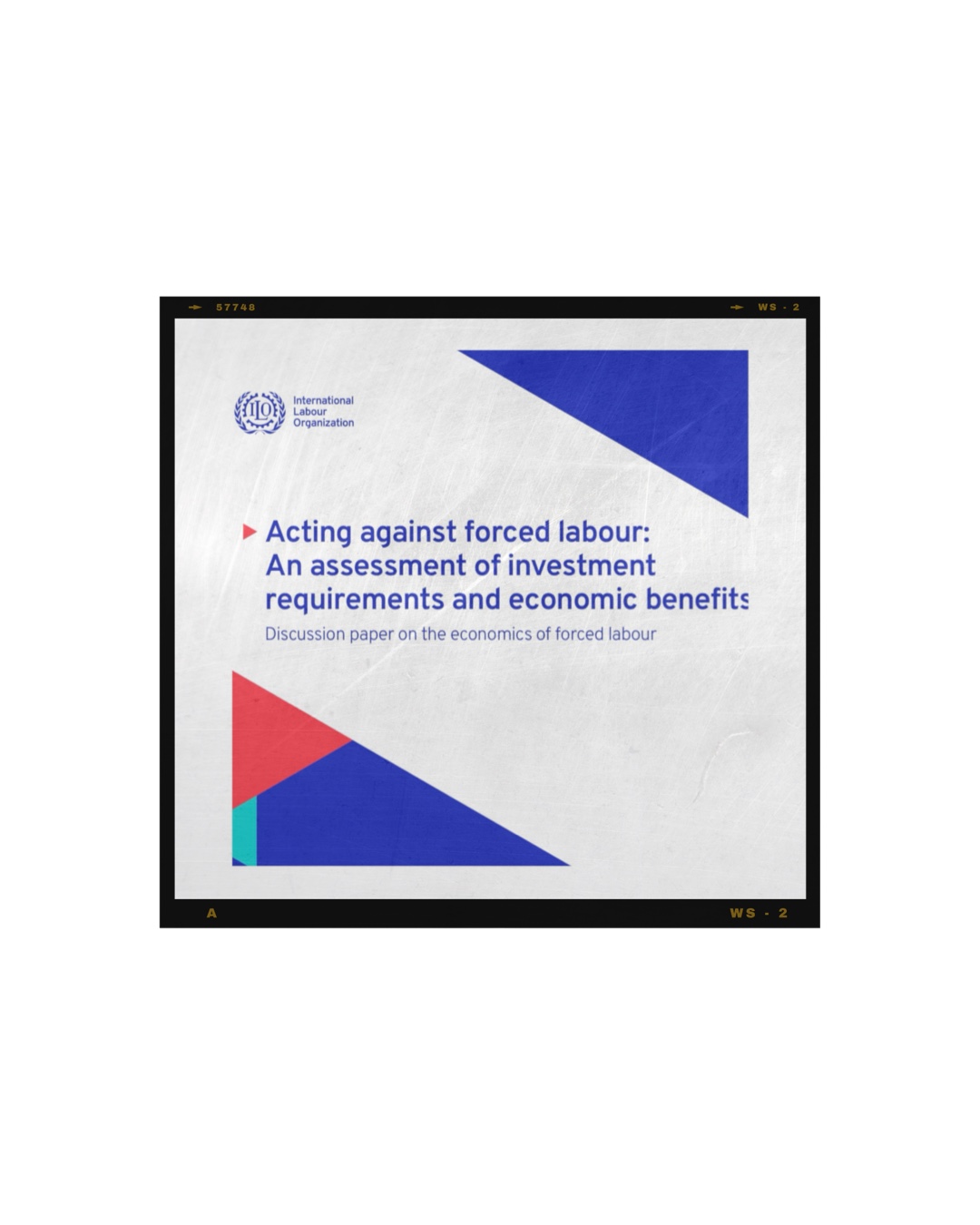 black frame on ILO report cover